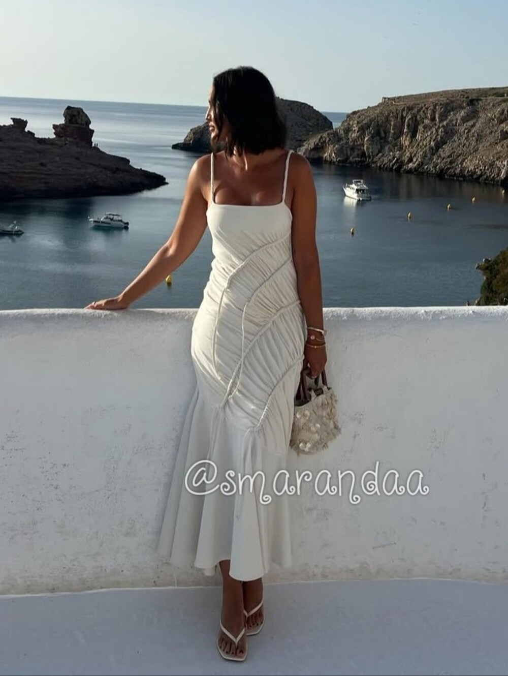 Zara Maxi Cotton Draped Dress NWT